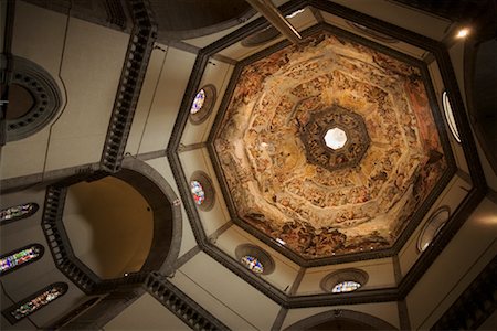 Duomo Ceiling, Florence, Tuscany, Italy Stock Photo - Rights-Managed, Code: 700-01586058