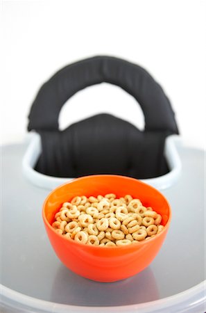 High Chair with Bowl of Cereal Stock Photo - Rights-Managed, Code: 700-01586993