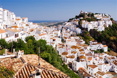 spain mountains blue sky - Casares, Andalucia, Spain Stock Photo - Rights-Managed, Code: 700-01587221