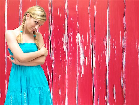 portrait photo teenage girl long blonde hair'''' - Portrait of Woman Stock Photo - Rights-Managed, Code: 700-01587484
