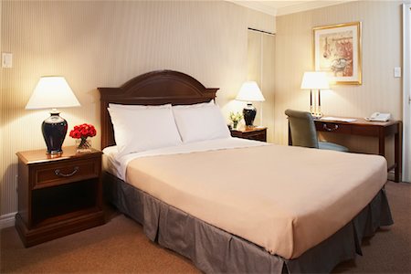 Hotel Bedroom Stock Photo - Rights-Managed, Code: 700-01595770