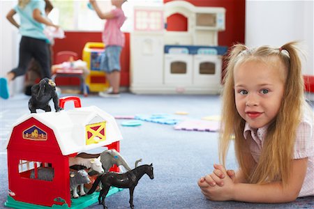 playing pupils inside the classroom - Children at Daycare Stock Photo - Rights-Managed, Code: 700-01593842