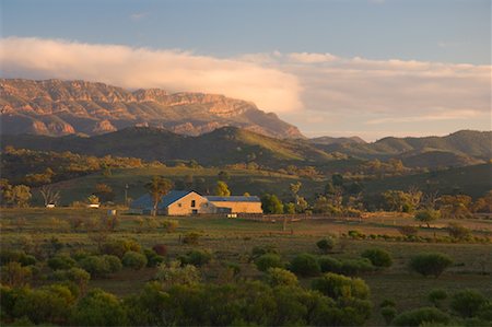 Farm Building and Elder Range, Flinders Ranges National Park, South Australia, Australia Stock Photo - Rights-Managed, Code: 700-01604037