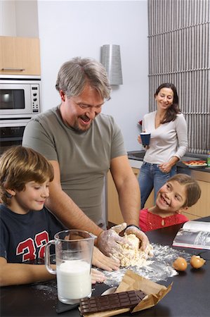 eggs milk - Family Baking Stock Photo - Rights-Managed, Code: 700-01606642