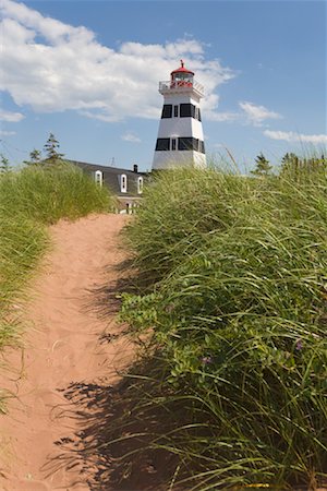 West Point Lighthouse, Cedar Dunes Provincial Park, Prince Edward Island, Canada Photographie de stock - Rights-Managed, Code: 700-01614437