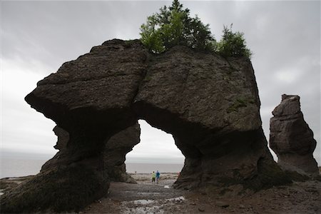 Hopewell Rocks, Bay of Fundy, New Brunswick, Canada Foto de stock - Direito Controlado, Número: 700-01614460
