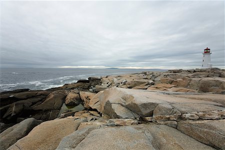 Lighthouse at Peggy's Cove, Nova Scotia, Canada Foto de stock - Con derechos protegidos, Código: 700-01614479