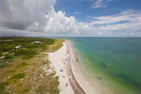 Vue de Cape Florida Light, Bill Baggs Cape Florida State Park, Key Biscayne, Floride, États-Unis Photographie de stock - Rights-Managed, Code: 700-01614489