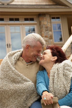 Portrait of Couple at Cottage Stock Photo - Rights-Managed, Code: 700-01614753