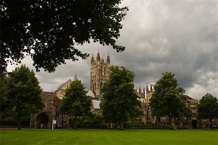 Exterior of Canterbury Cathedral, Canterbury, Kent, England Foto de stock - Con derechos protegidos, Código: 700-01615117
