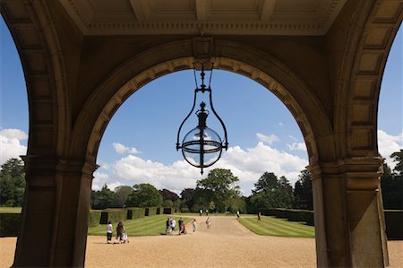 english garden landscaping - Public Garden from Arch, Sandringham, Norfolk, England Stock Photo - Rights-Managed, Code: 700-01615147