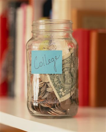 full savings jar - Jar of Money for College Stock Photo - Rights-Managed, Code: 700-01616811