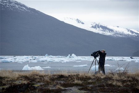 filmer - Vidéaste de l'eau glacée, Chili, Patagonie Photographie de stock - Rights-Managed, Code: 700-01616848
