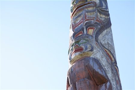 first nations - Totem Pole Fotografie stock - Rights-Managed, Codice: 700-01639917