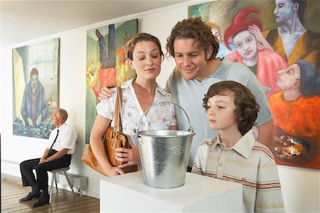 Family in Art Gallery Stock Photo - Rights-Managed, Code: 700-01639954