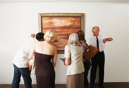 People in Art Gallery Stock Photo - Rights-Managed, Code: 700-01639969