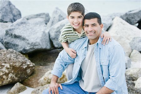 Portrait of Father and Son Foto de stock - Con derechos protegidos, Código: 700-01632999