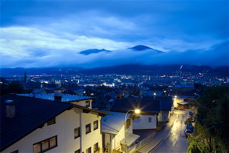 Innsbruck at Dusk, Austria Stock Photo - Rights-Managed, Code: 700-01694431