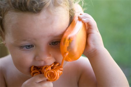 Toddler with Telephone Stock Photo - Rights-Managed, Code: 700-01694484