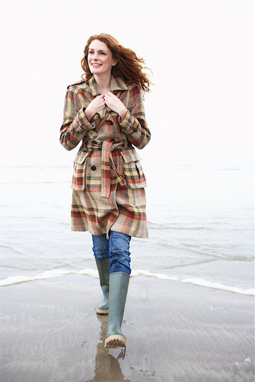 Woman on Beach, Ireland Stock Photo - Premium Rights-Managed, Artist: Masterfile, Image code: 700-01694867