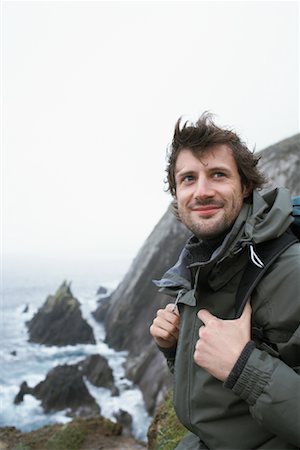 Man on Headland Foto de stock - Con derechos protegidos, Código: 700-01694938