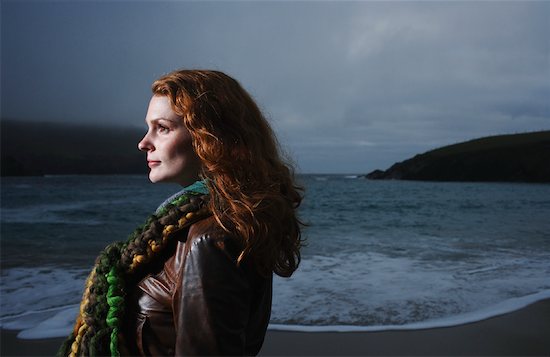 Portrait of Woman on Beach, Ireland Stock Photo - Premium Rights-Managed, Artist: Masterfile, Image code: 700-01694945