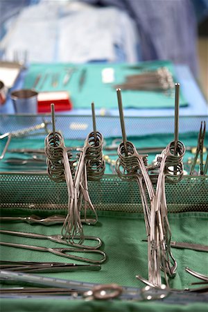 stanza d'ospedale - Surgical Instruments in Operating Room Fotografie stock - Rights-Managed, Codice: 700-01716545