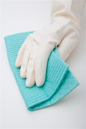 Gloved Hand Wiping with Cloth Stock Photo - Rights-Managed, Code: 700-01716864