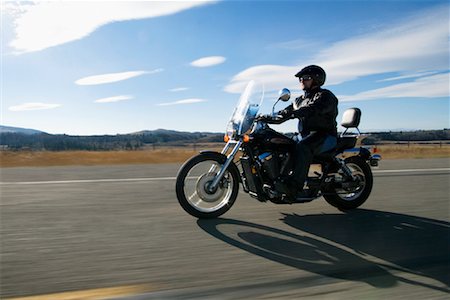 Man Riding Motorcycle Foto de stock - Con derechos protegidos, Código: 700-01717019