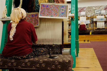 Women Working in Carpet Mill, Cappadocia, Turkey Stock Photo - Rights-Managed, Code: 700-01717046