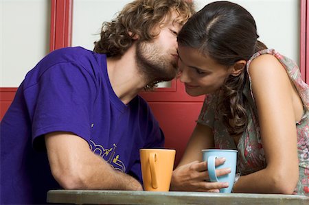 simsearch:700-03075378,k - Couple in Cafe Stock Photo - Rights-Managed, Code: 700-01717050