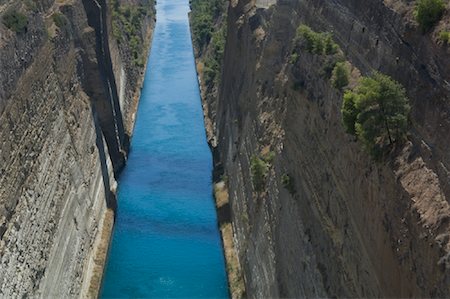 sedimentary - The Corinth Canal, Greece Foto de stock - Con derechos protegidos, Código: 700-01717729