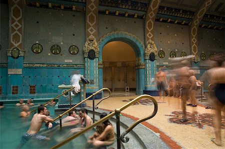 People in Bathhouse, Budapest, Hungary Stock Photo - Rights-Managed, Code: 700-01717749