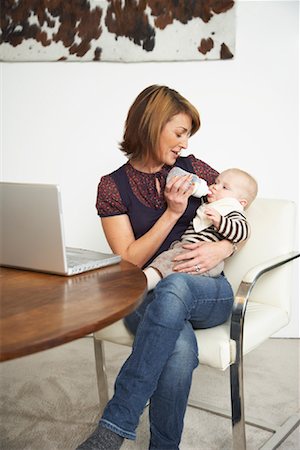 Mother Feeding Baby Stock Photo - Rights-Managed, Code: 700-01742577