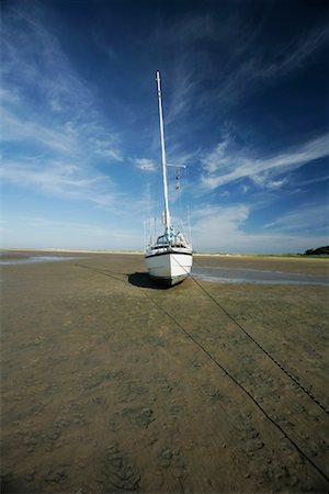 ship boat front view - Sailboat on Sand at Low Tide, Netherlands Stock Photo - Rights-Managed, Code: 700-01742703