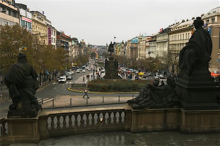 Wenceslav Square, Prague, Czech Republic Stock Photo - Rights-Managed, Code: 700-01742903