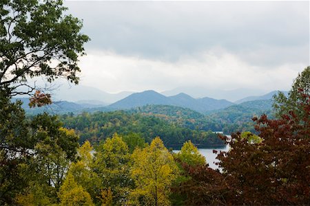 scenic north carolina - Little Tennessee River and the Great Smokey Mountains, North Carolina, USA Stock Photo - Rights-Managed, Code: 700-01755545