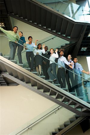 diversity canada - Business People on Stairs Stock Photo - Rights-Managed, Code: 700-01764227