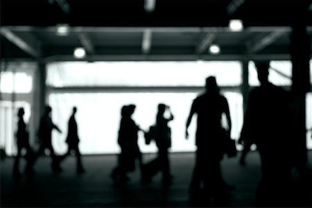 rush hour - Silhouette of People Walking Stock Photo - Rights-Managed, Code: 700-01764883