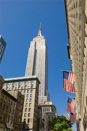 edificio del empire state - New York City, New York, USA Foto de stock - Con derechos protegidos, Código: 700-01765077