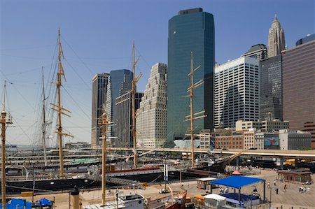 South Street Seaport, New York City, New York, USA Photographie de stock - Rights-Managed, Code: 700-01765089