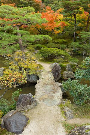 Garden at Ginkaku-ji Temple, Kyoto, Kansai, Honshu, Japan Foto de stock - Con derechos protegidos, Código: 700-01788014