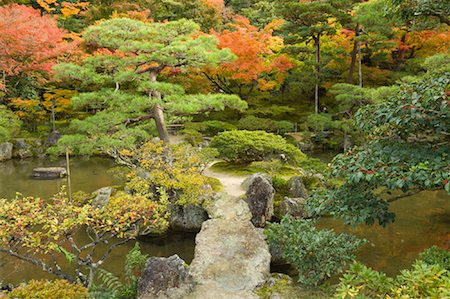 Garden at Ginkaku-ji Temple, Kyoto, Kansai, Honshu, Japan Stock Photo - Rights-Managed, Code: 700-01788013