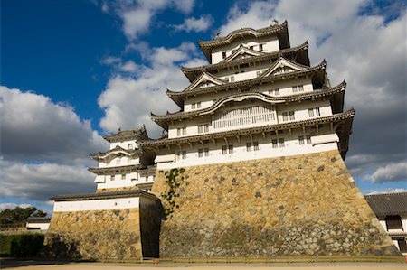 palacio himeji - Himeiji Castle, Himeiji, Kansai, Honshu, Japan Foto de stock - Con derechos protegidos, Código: 700-01788030