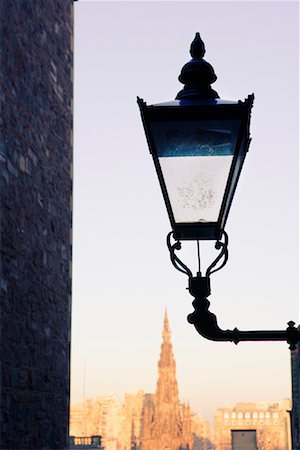 Street Lamp in City, Edinburgh, Scotland Stock Photo - Rights-Managed, Code: 700-01788604