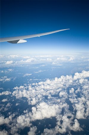 flying wing aircraft - View of Sky From Airplane Stock Photo - Rights-Managed, Code: 700-01788915