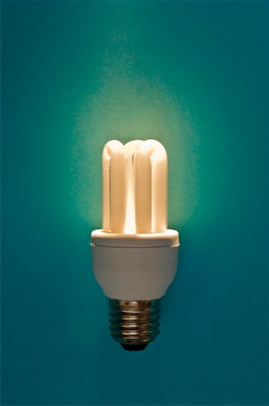 energy efficient compact fluorescent light bulb - Energy Efficient Lightbulb Stock Photo - Rights-Managed, Code: 700-01788927