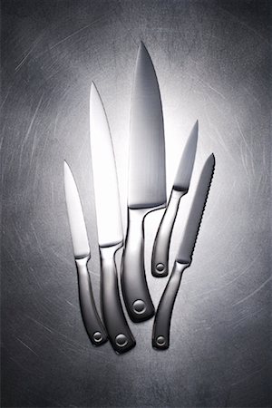 sharp objects - Still Life of Knives Stock Photo - Rights-Managed, Code: 700-01792277