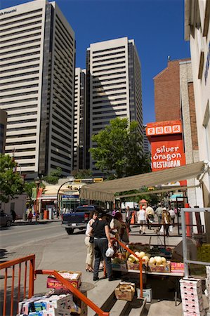 retail facade architecture - Chinatown, Calgary, Alberta, Canada Stock Photo - Rights-Managed, Code: 700-01828694