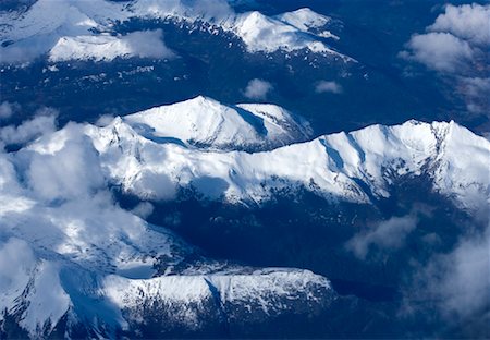 encima de las nubes - Aerial View of Andes Mountains, Patagonia, Chile Foto de stock - Con derechos protegidos, Código: 700-01828707